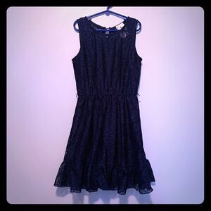 2 for $20 Girl's Navy Blue Lace Dress